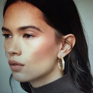 OAK + FORT Gold Hoop Earrings